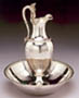 Empire silver ewer and basin by Marc Jacquart